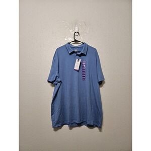 Member's Mark Soft Polo Shirt XXL Blue Performance Stretch Casual Golf NWT Men